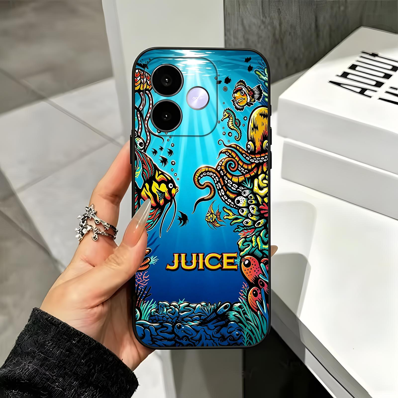 Monstera - ファッションデザインのエナジードリンク「M-MonsterES」をモチーフにしたRedmi Note17、15、14、13、12 Pro Plus 5G、14C、A3用の耐衝撃ソフトケース（黒）。