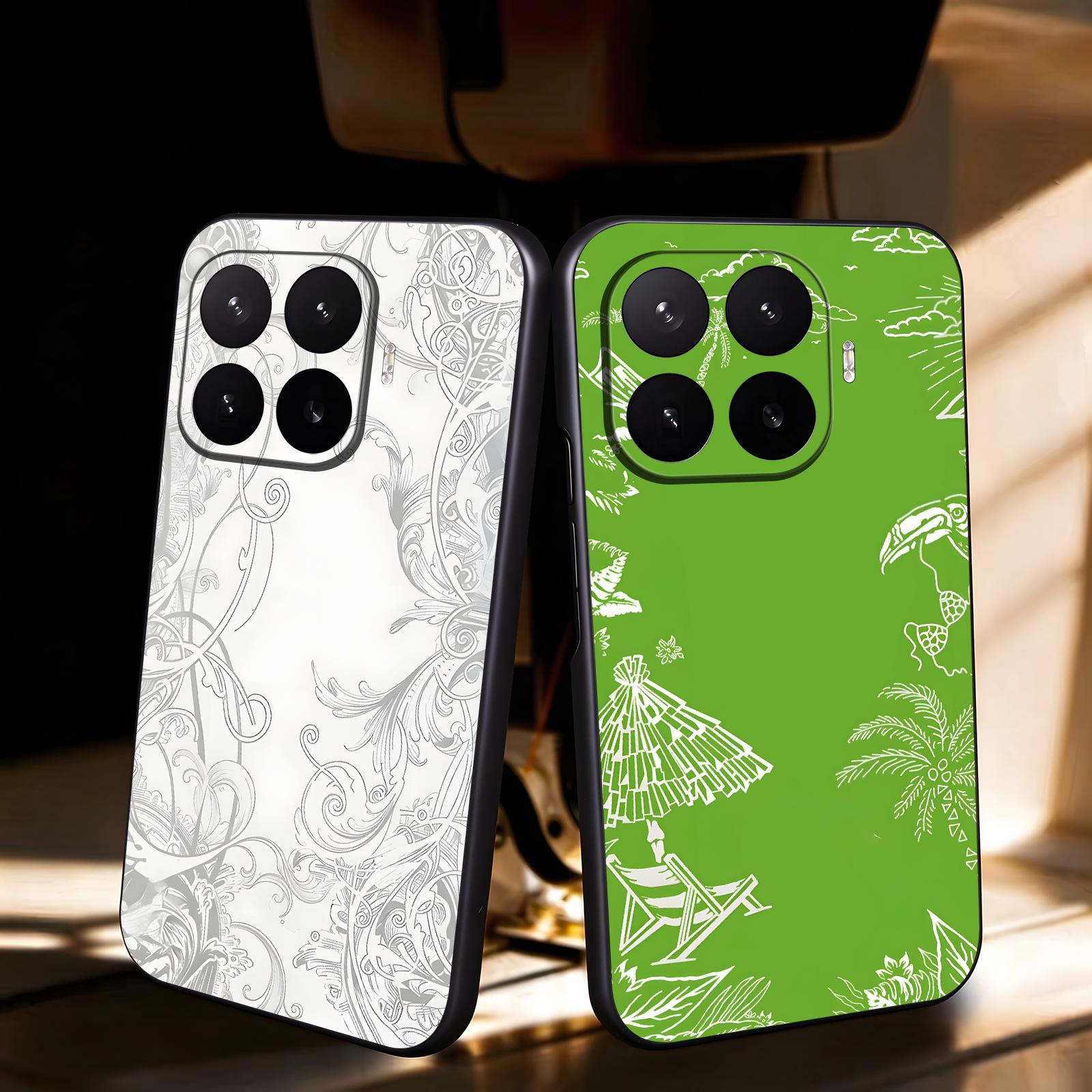 Monstera - ファッションデザインのエナジードリンク「M-MonsterES」をモチーフにした、Xiaomi 17、15、14、13、12、11、T Ultra Pro対応のソフトブラックの耐衝撃ケース。