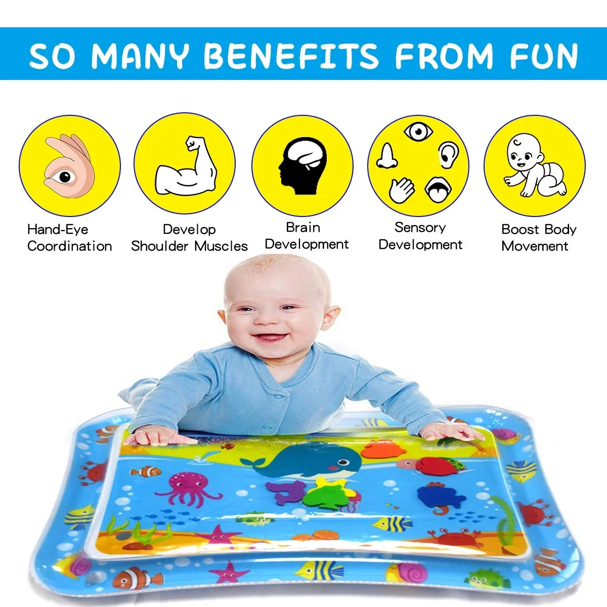 夏インフレータブルウォーターマット PVC プレイマット幼児 - Repotting Mat のレビューと価格