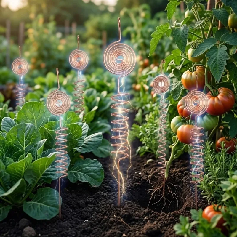 電気栽培用銅製支柱、コイルアンテナ、植物の生育を促進するガー - Plant Support Stake のレビューと価格