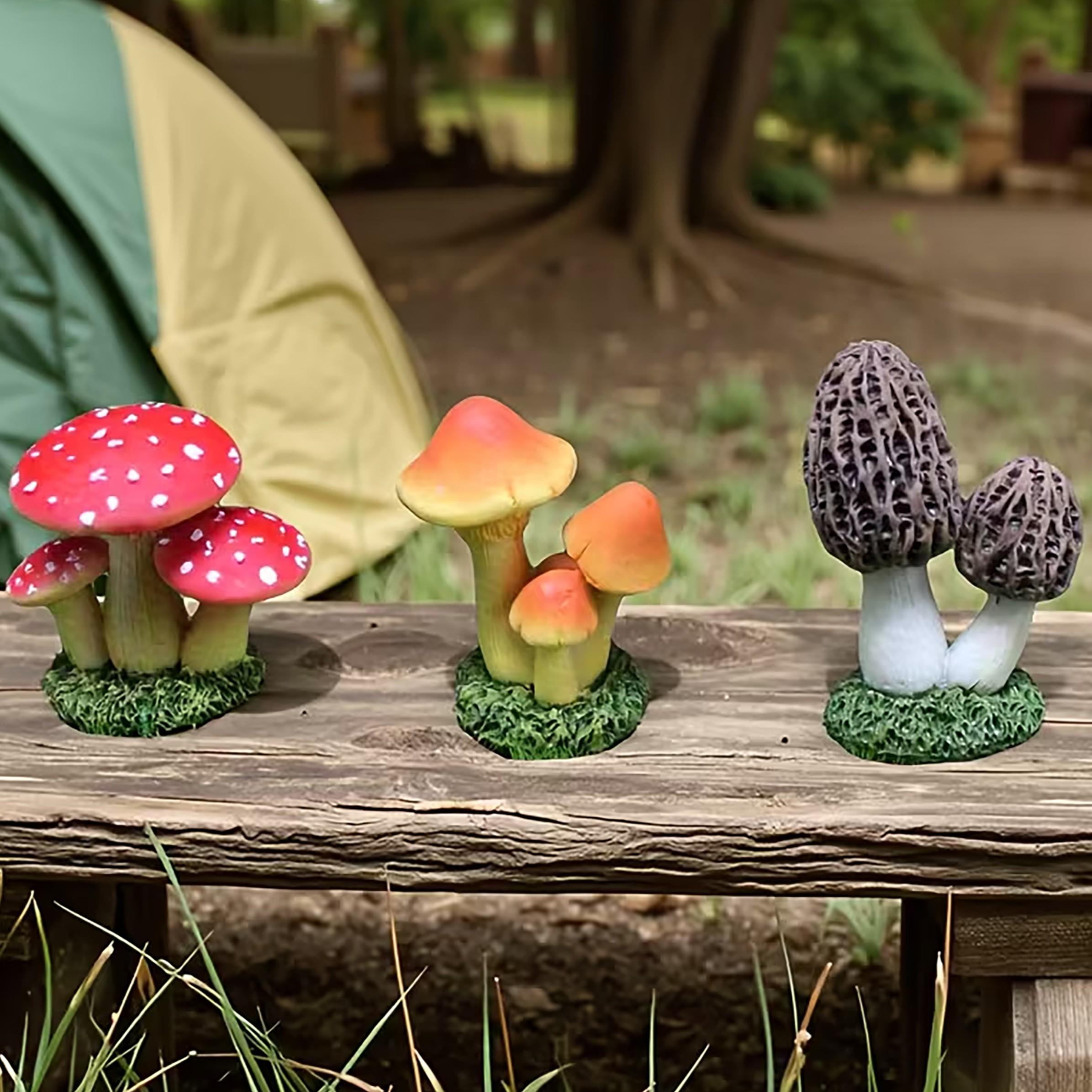 1セット3個入り人工キノコ飾りモスマイクロ風景多肉植物フラワ - Succulent Set のレビューと価格