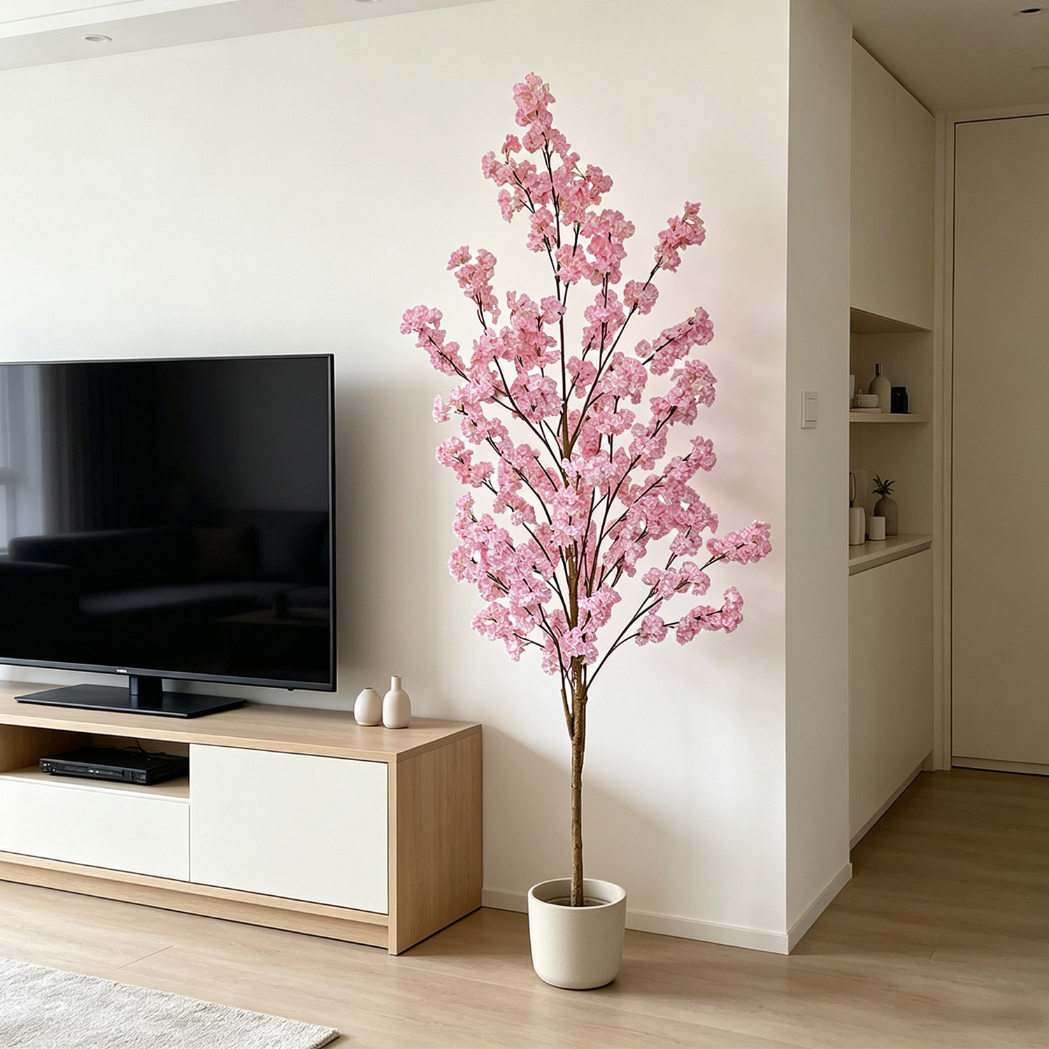100～220cmの人工桜の木、リアルな偽物の桜の枝、屋内用 - Snake Plant のレビューと価格