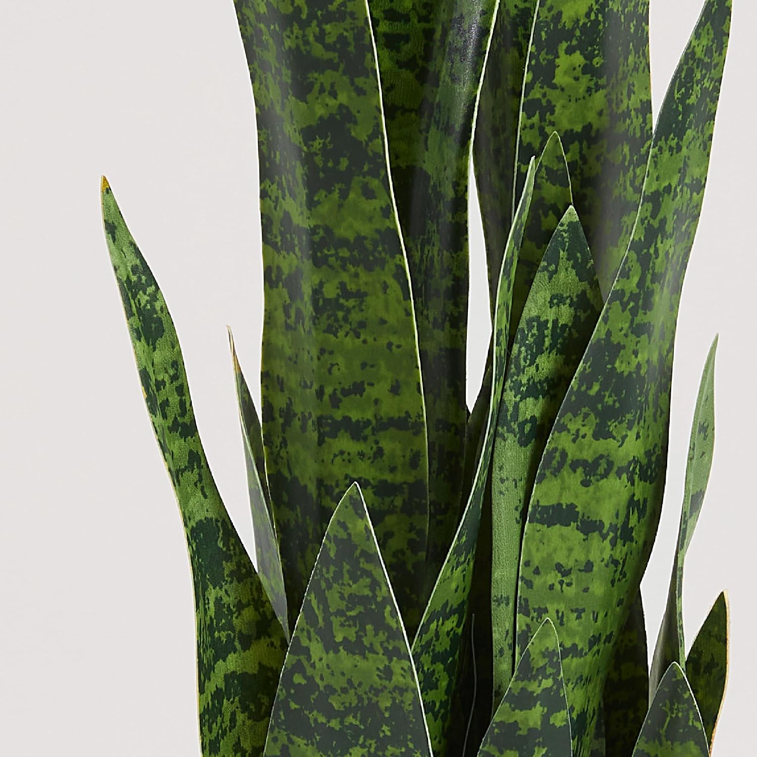 人工のスネークプラント、高さ約89cmの緑色の造花サンセベリ - Snake Plant のレビューと価格